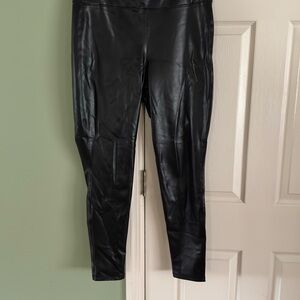 Gap Black Faux Leather Leggings
